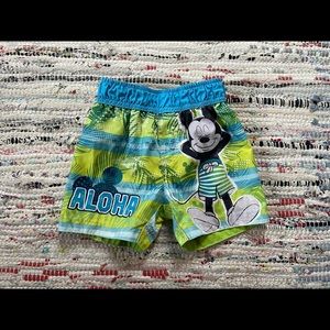 Disney Mickey Aloha swim shorts 2T
